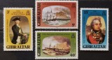 BC853, Gibraltar 1980, seria aniversara Nelson, corabii, picturi
