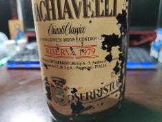 Sticla vintage vin Machiavelli 1979