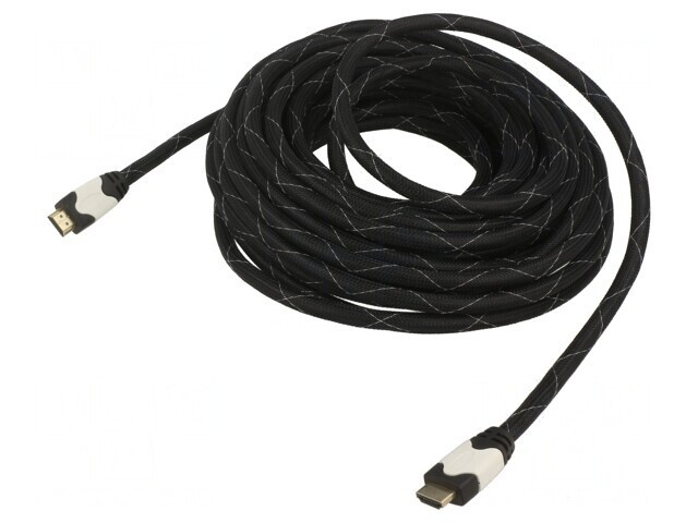 Cablu HDMI 1.4 Textil 10m Negru