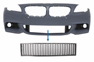 Grila central inferioara compatibila cu BMW Seria 5 F10 F11 M-Tech (2009-2017) Performance AutoTuning foto