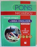 INVATA SINGUR LIMBA ENGLEZA , INCEPATORI , de KATE TRANTER , CONTINE SI 3 CD - URI AUDIO , 2007