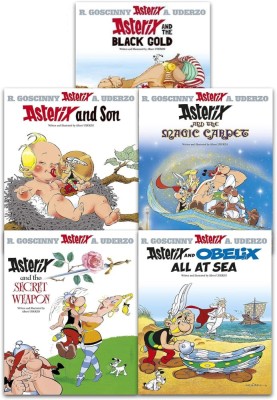 Asterix Series 6 Collection 5 Books Set Book 26-30 Black Gold Asterix And Son Magic Carpet Secret ..,Rene Goscinny - Editura ORION foto