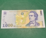Bancnota 1000 lei 1998 necirculată