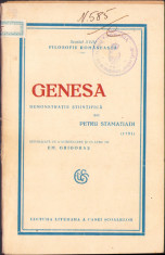 HST C1865 Genesa Demonstrație științifică de Petru Stamatiadi 1791 - republicată foto