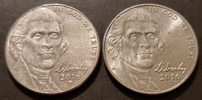 5 centi USA - SUA - 2016 P+D foto