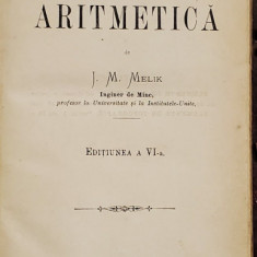 ELEMENTE DE ARITMETICA de J. M. MELIK, EDITIA a VI a - IASI, 1883