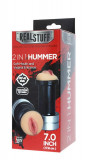 RealStuff 2 in 1 Hummer Mouth &amp; Vagina - Masturbator cu 2 intrări, 17.5x 5.5 cm