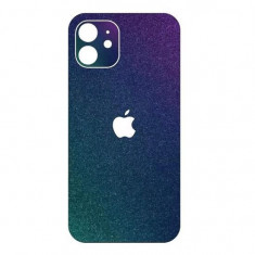 Set Folii Skin Acoperire 360 Compatibile cu Apple iPhone 12 Mini (Set 2) - ApcGsm Wraps Chameleon Purple/Blue