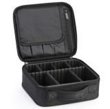 Geantă Cosmetică Neagră - Organizator pentru Cosmetice, Material Oxford 1680D, 26x9x28 cm, Soulima