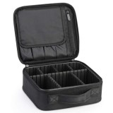 Geantă Cosmetică Neagră - Organizator pentru Cosmetice, Material Oxford 1680D, 26x9x28 cm