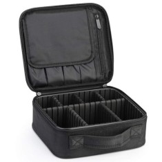Geantă Cosmetică Neagră - Organizator pentru Cosmetice, Material Oxford 1680D, 26x9x28 cm foto