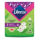 Absorbante de noapte Natural Care Maxi Night, Libresse, 7 bucati