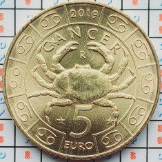 San Marino 5 Euro (Cancer) 2019 UNC - tiraj 16.000 - km 582 - A039