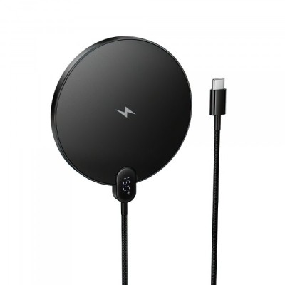 Incarcator Retea Wireless HOCO CW62, 15W, 1.67A, Negru foto