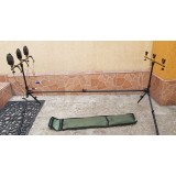 Rod pod pentru 3 lansete Full Echipat 3 Senzori + 3 Swingeri cu lumina