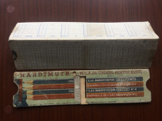 rigla de calcul pentru elevi hardtmuth sibiu romania rigla carton veche rar foto