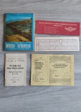 Lot Colecție CFR Anii '70-'80 - 6 Bilete Nefolosite, Mersul Trenurilor 1983, Permise RSR