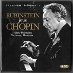 Box 4CD Rubinstein, Joue, Chopin ‎– Valses, Polonaises, Nocturnes, Mazurkas...