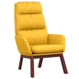 Cumpara ieftin Scaun de relaxare, galben mustar, material textil