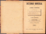 HST C3976N Dicționar universal al limbei rom&acirc;ne de Lazăr Șăineanu 1922