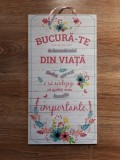 Tablou mesaj motivational BUCURA-TE