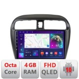 Navigatie Mitsubishi Space Star Mirage Attrage 2012- Android Ecran QLED octa core 4+64 carplay android auto kit-spacestar+EDT-E309V3 CarStore Technolo
