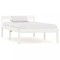 vidaXL Cadru de pat, alb, 90 x 200 cm, lemn masiv de pin