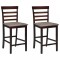 vidaXL Scaune de bar, 2 buc., maro, material textil 241704