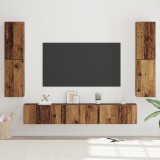 VidaXL Set comodă TV 7 pcs Lemn vechi 80 x 30 x 30.5 cm Lemn compozit