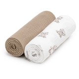 T-TOMI BIO Muslin Diapers scutece textile Teddy 65x65 cm 2 buc