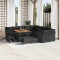 vidaXL Set de canapele pentru grădină 13 pcs Negru 100 x 100 x 71 cm 3363484