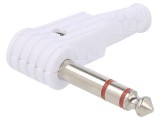 Mufă Jack 6,3mm Stereo 90&deg; pe Cablu