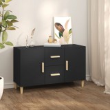vidaXL Servantă, negru, 100x36x60 cm, lemn compozit