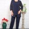 Compleu Elegant din 3 piese Serena Bleumarin - 62Marimea
