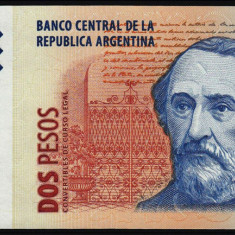 ARGENTINA █ bancnota █ 2 Pesos █ 1998 █ P-346 █ UNC █ necirculata