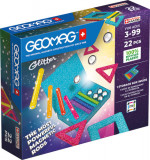 Set de constructie magnetic Geomag Glitter Panels 22 piese, 534