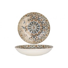 Rinart Farfurie ad&acirc;ncă - Aztec - Porţelan - 25 cm (1200cc) - set de 6