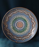 H&acirc;ndoreanu Viorel meșterul din Horezu Rom&acirc;nia, ceramică smălțuită vintage
