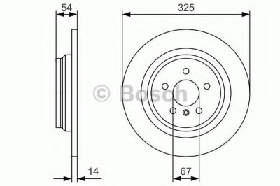 Disc frana MERCEDES M-CLASS (W166) (2011 - 2016) BOSCH 0 986 479 D10 foto