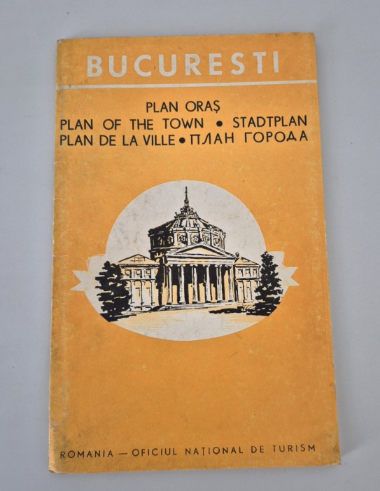 Plan orasul Bucuresti Harta 1970