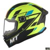 Casca integrala pentru scuter - motocicleta MT Stinger 2 Zivze C3 galben fluor mat &ndash; tip viziera: MT-V-28B M (57/58cm)