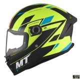 Cumpara ieftin Casca integrala pentru scuter - motocicleta MT Stinger 2 Zivze C3 galben fluor mat &ndash; tip viziera: MT-V-28B M (57/58cm)