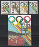 Grenada 1989 - C&acirc;știgătorii medaliei de aur la Jocurile Olimpice, Seul, Serie scurta + Colita, MNH, Nestampilat