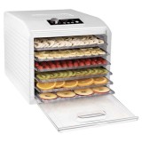 Deshidrator Alimente Sencor 500W, 6 Tavi, 1.18mp, Control Temperatura 35-75&deg;C, Timer, Uscare Fructe, Legume, Ierburi
