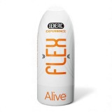 Masturbator manual ALIVE Flex Generic, interior cu texturi multiple, culoarea pielii, 16 cm