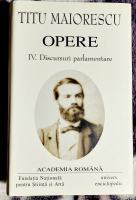 Titu Maiorescu - Opere Vol. IV foto