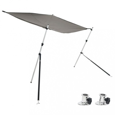 Set extensie parasolar T-Top gri antracit 170x170x(113-182,5)cm foto