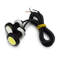 Set becuri auto cu led 23mm 2W negru