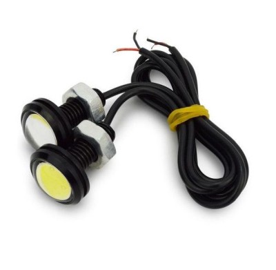 Set becuri auto cu led 23mm 2W negru foto