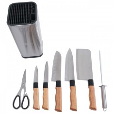 Set cutite si accesorii bucatarie cu suport Grunberg LSH12 foto